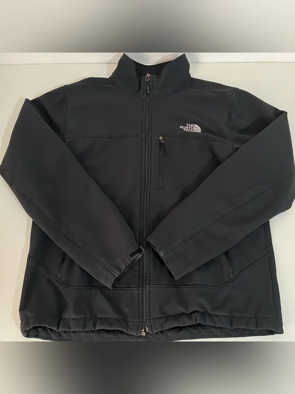 The North Face Men’s Black Soft Shell Jacket Fleece Lined Outdoor Hiking